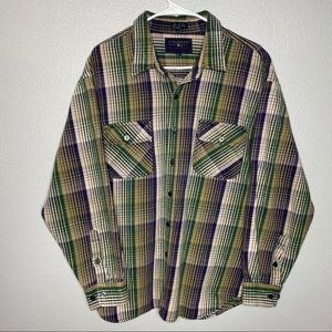 Coleman Outdoors Plaid Button Down Shirt Size XL
